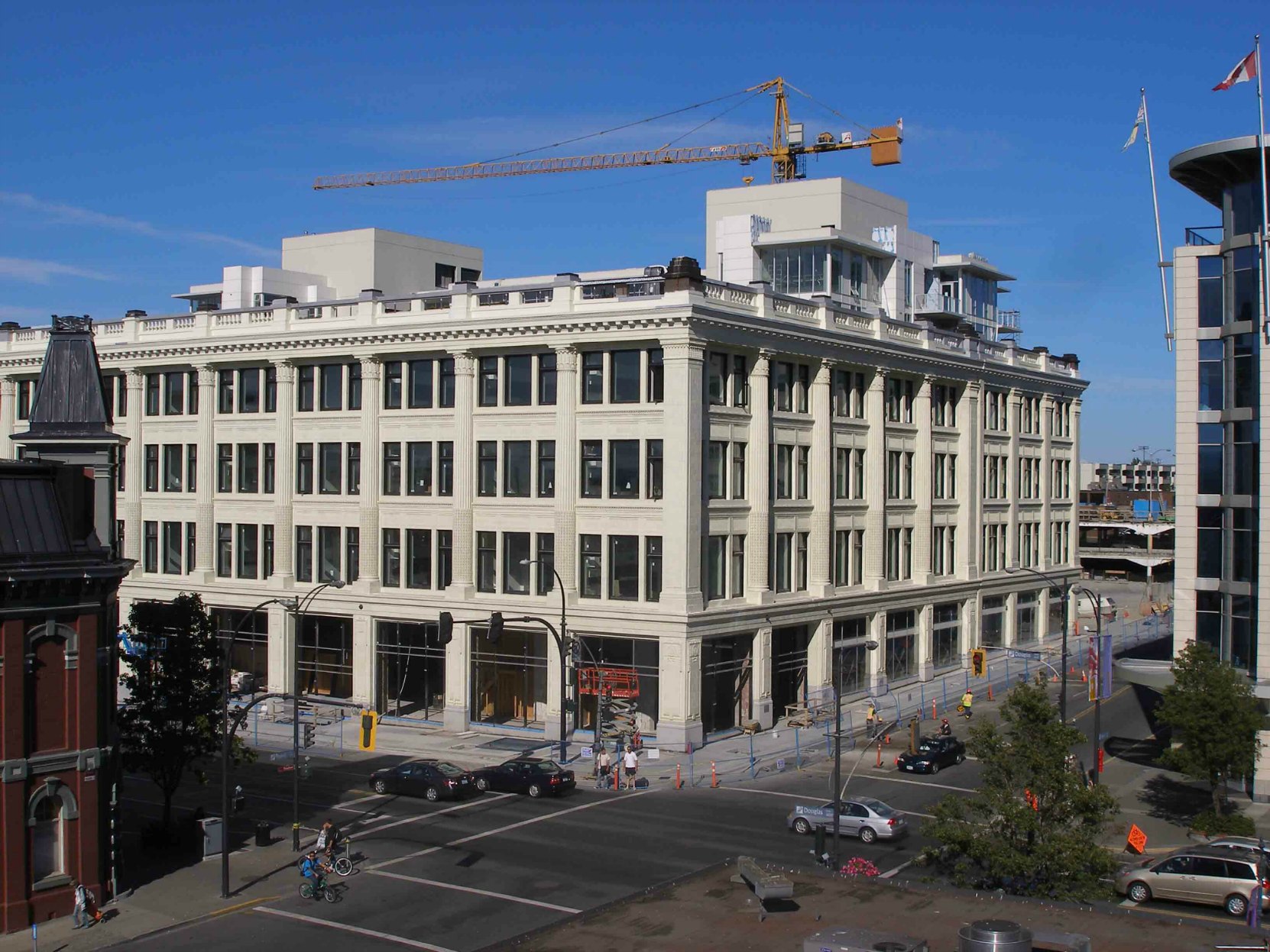 1701 Douglas Street in 2010, during renovation into The Hudson.