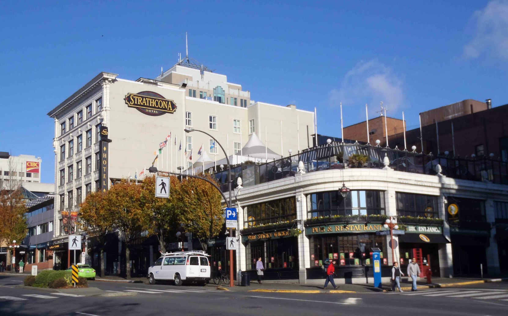 Strathcona Hotel, 919 Douglas Street. Built in 1911.