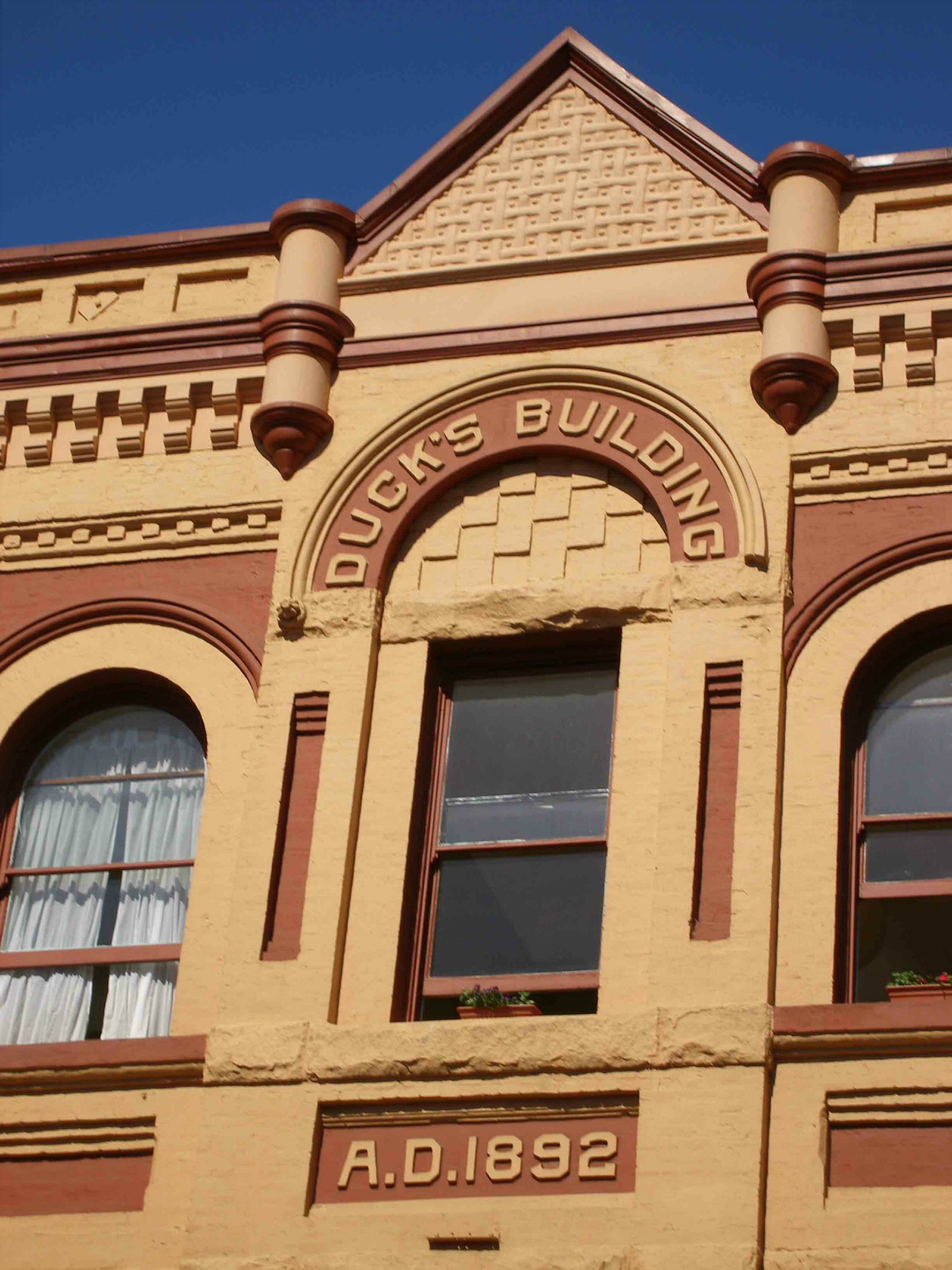 Building Detailing on the Duck's Building, 1314-1322 Broad Street, built in 1892 for Simeon Duck