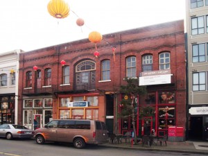 533-537 Fisgard Street, built in 1901 for Lee Cheong and Lee Wong. This building is currently being redeveloped into retail and residential space by Lefebrve & Company.