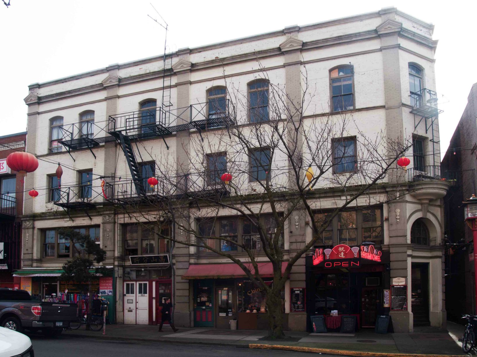 549-555 Fisgard Street, built in 1893 by architect William Ridgway Wilson for Loo Tai Cho.