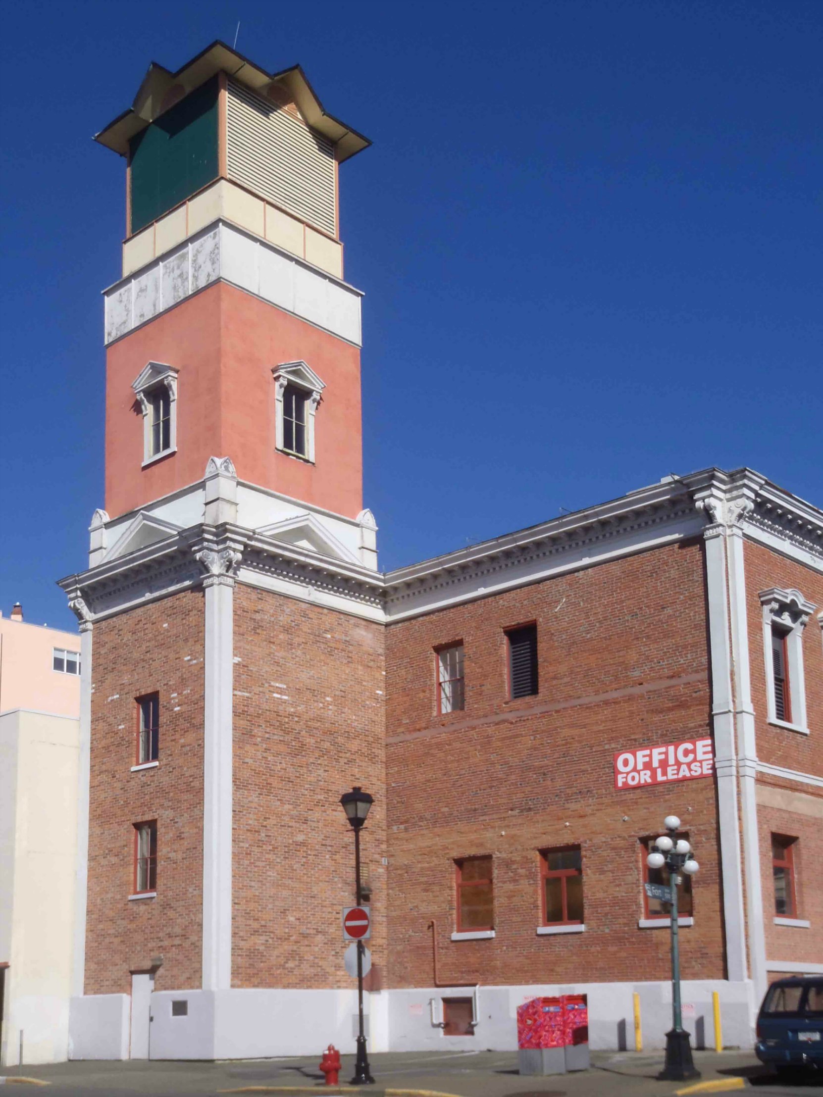 Tower at the rear of 1102 Government Street.