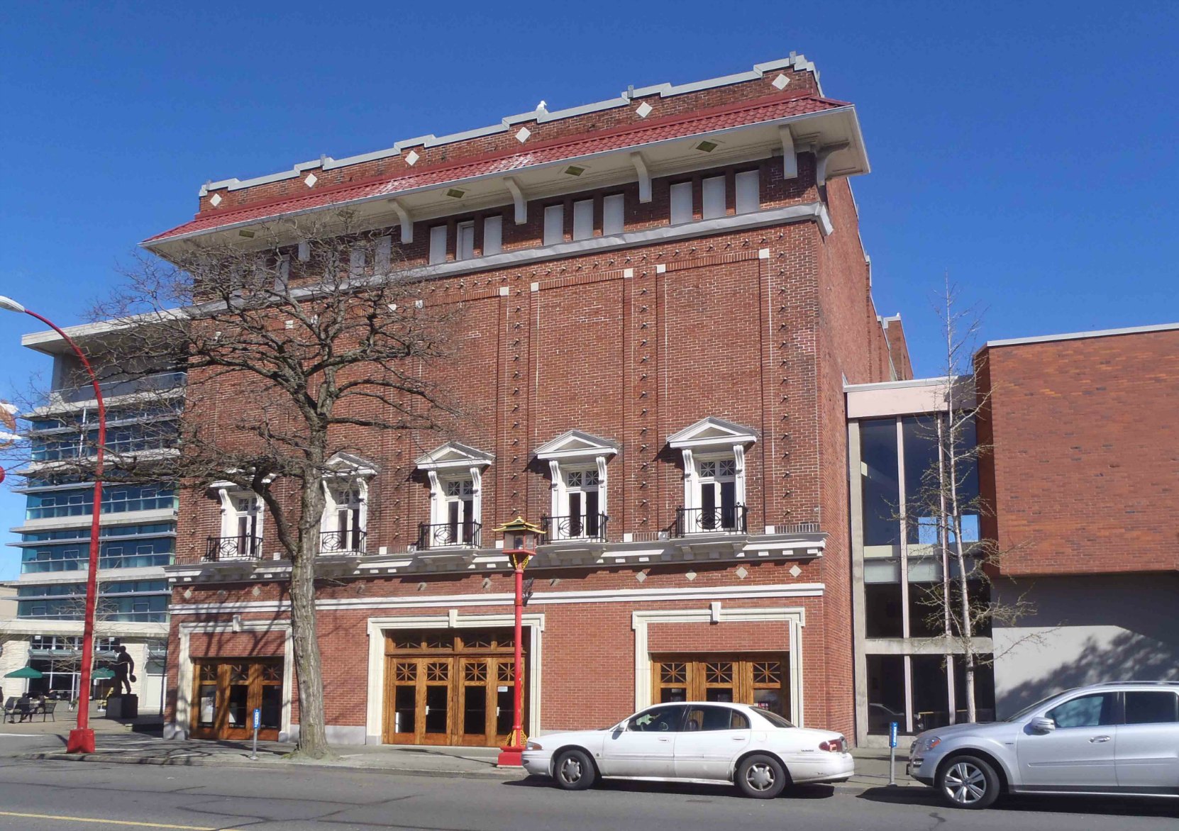 The McPherson Playhouse, 3 Centennial Square, was originally designed in 1914 as an office building by architect Jesse Warren