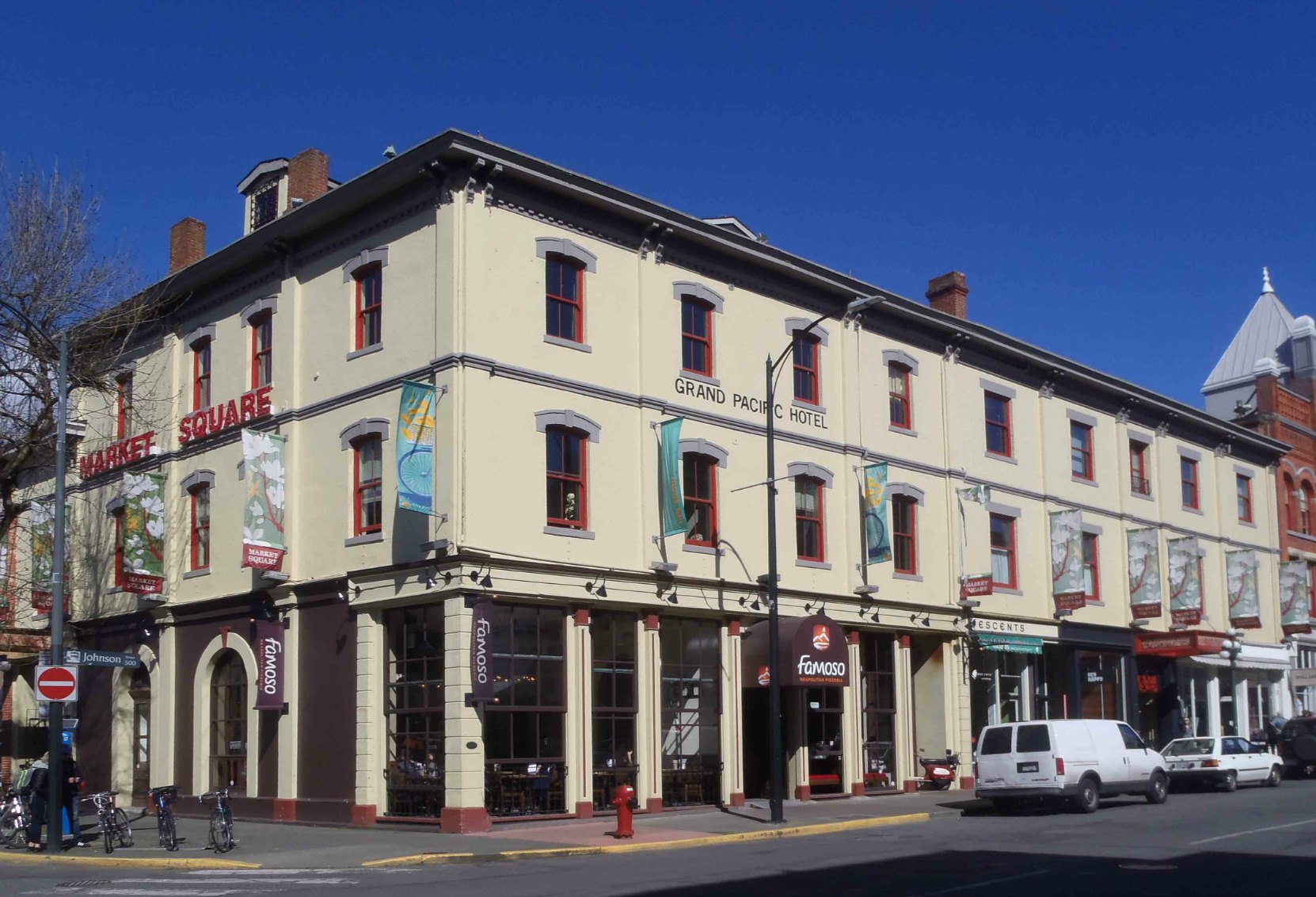 530-540 Johnson Street, built by Giacomo Bossi in 1879 with additions in 1883 and 1887.