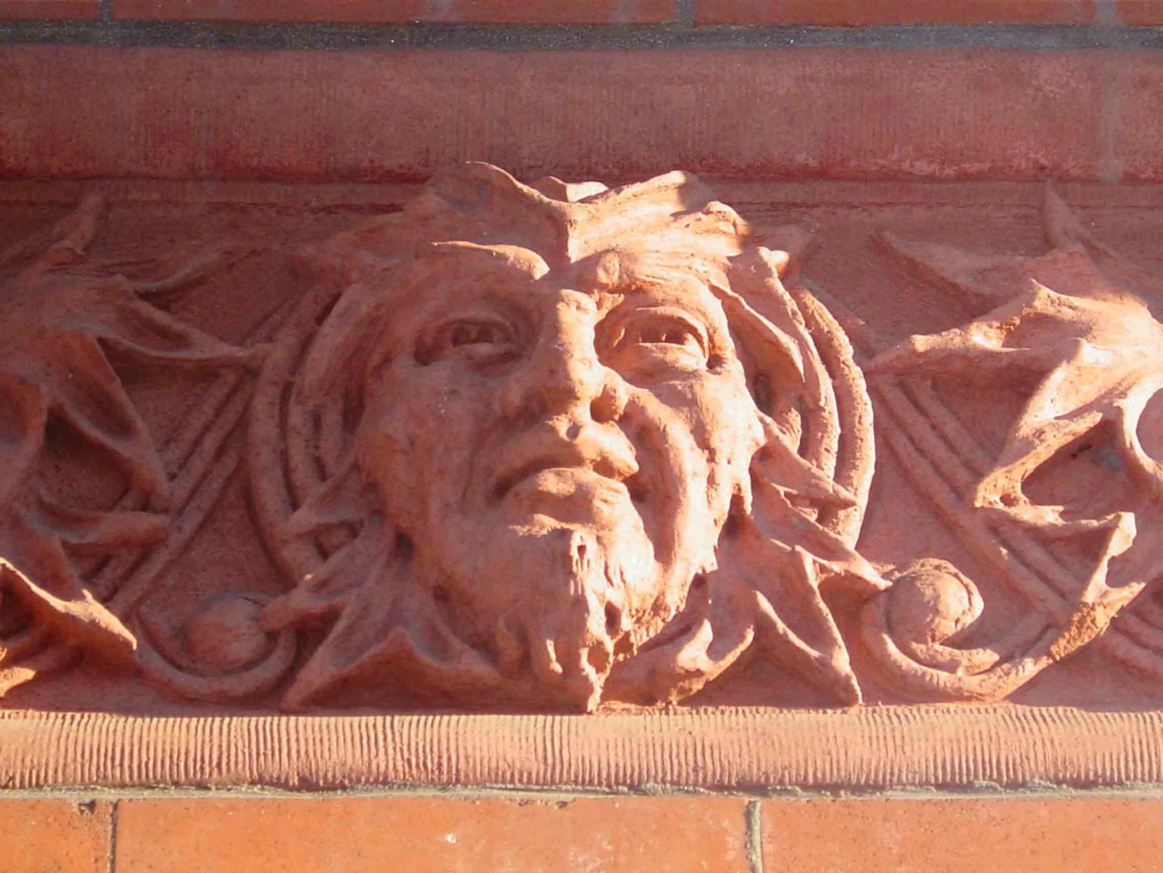 Decorative detail on Temple Building, 525 Fort Street