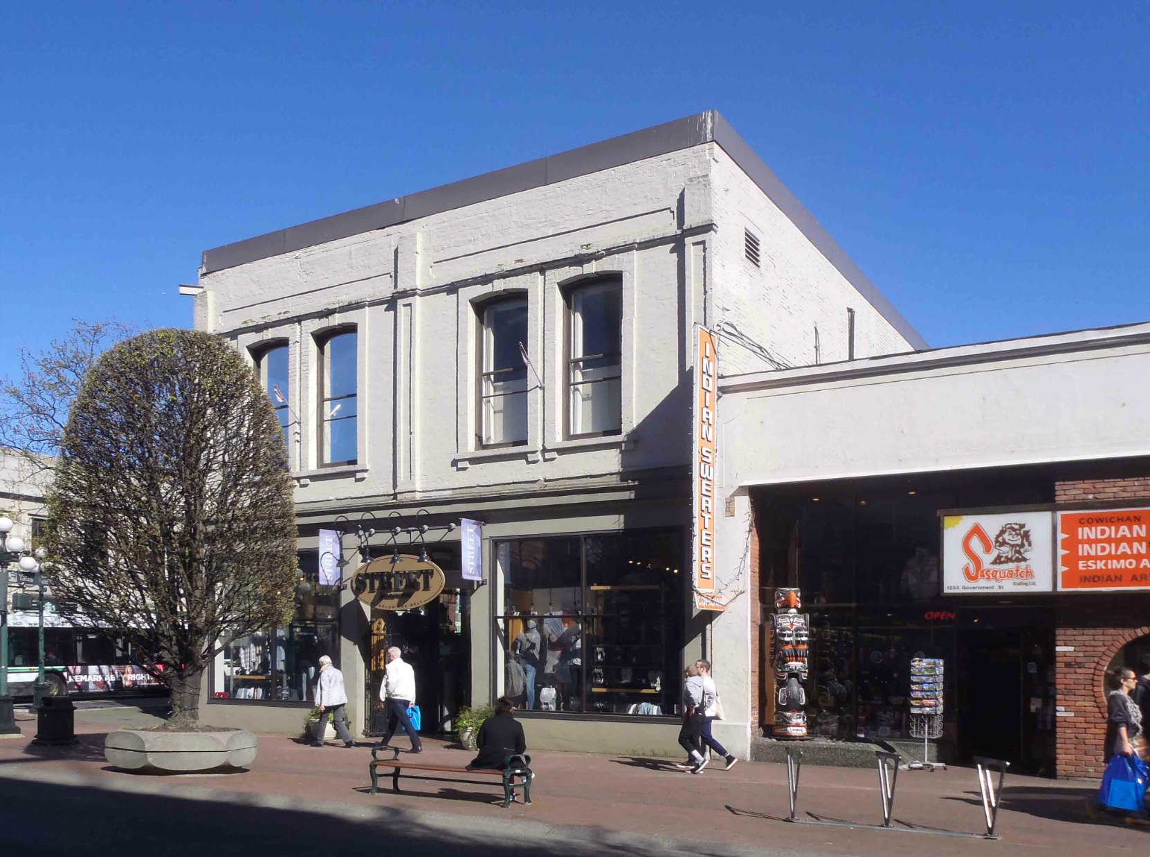 1239-1241 Government Street was circa 1871, making it one of the oldest buildings on Government Street. (photo by Victoria Online Sightseeing Tours)