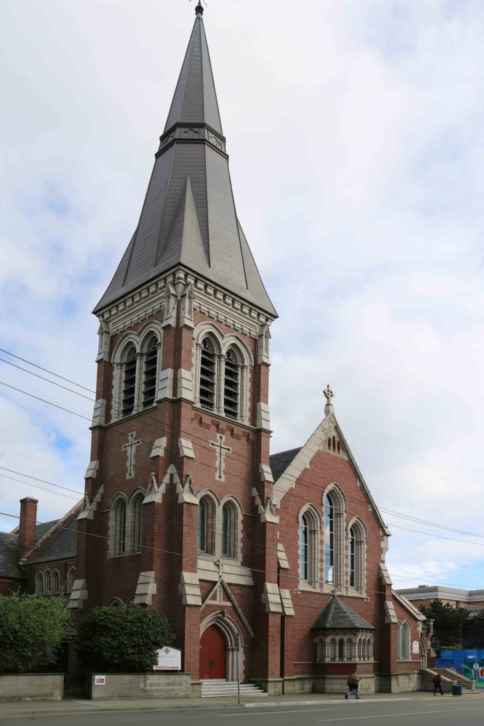 St. John the Divine Anglican Church, 1611 Quadra Street. Built in 1912 by architect William Ridgway Wilson for the Anglican Church of Canada.