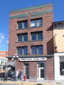 1441 Store Street and 501 Pandora Avenue, originally built in 1913 as the Station Hotel.