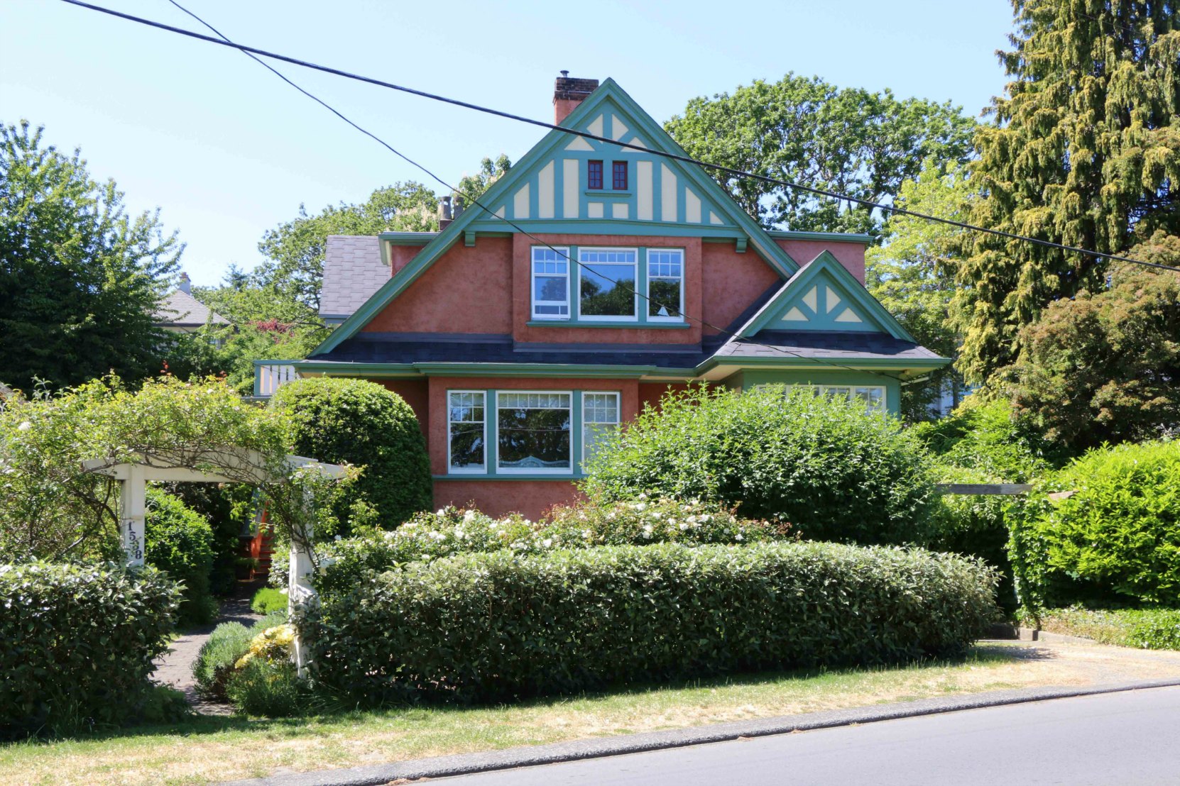 1538 Beach Drive, built in 1922 by architect Samuel Maclure for Mrs. J. D. Helmcken, formerly of 1015 Moss Street.