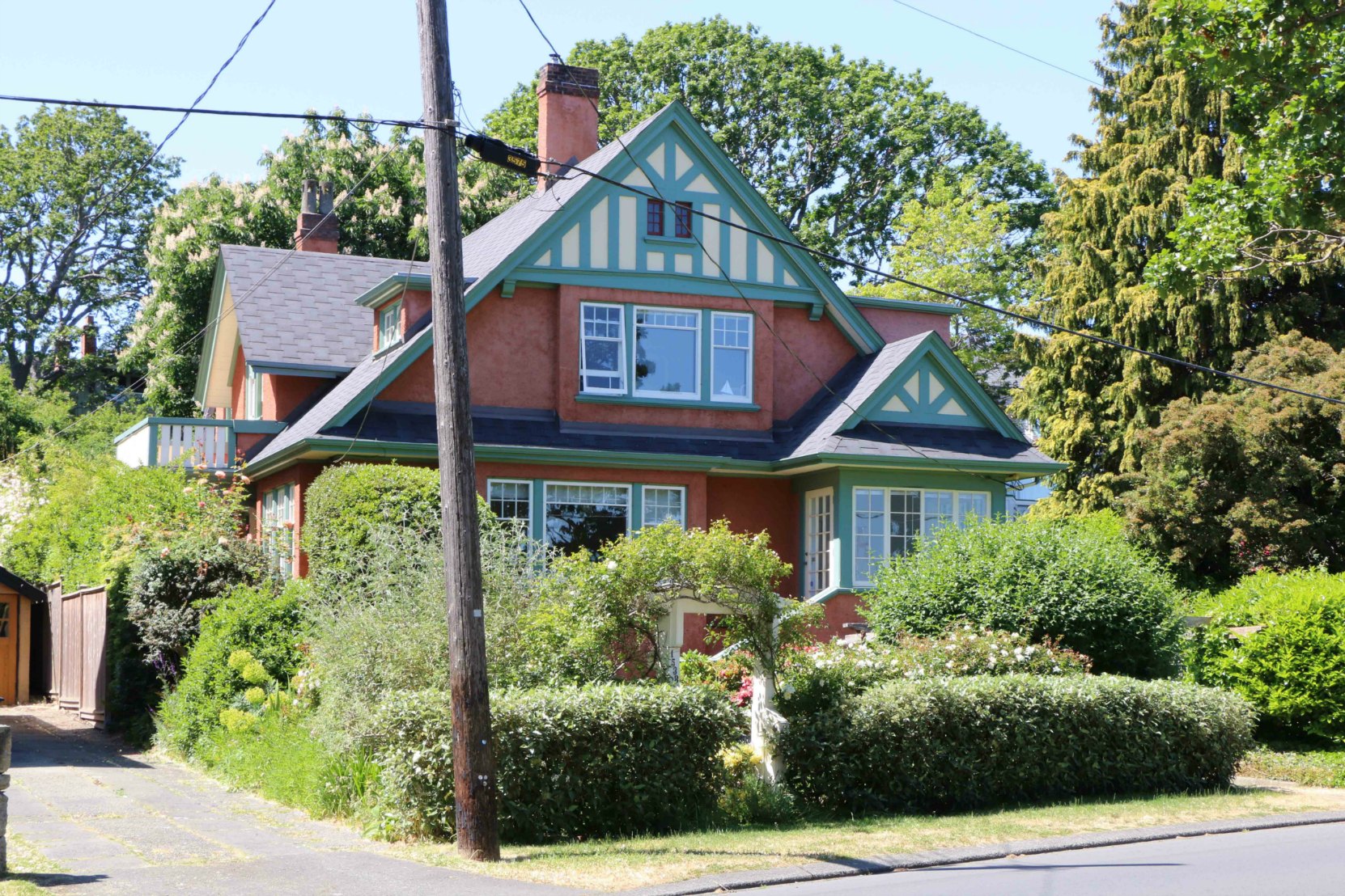 1538 Beach Drive, built in 1922 by architect Samuel Maclure for Mrs. J. D. Helmcken, formerly of 1015 Moss Street.