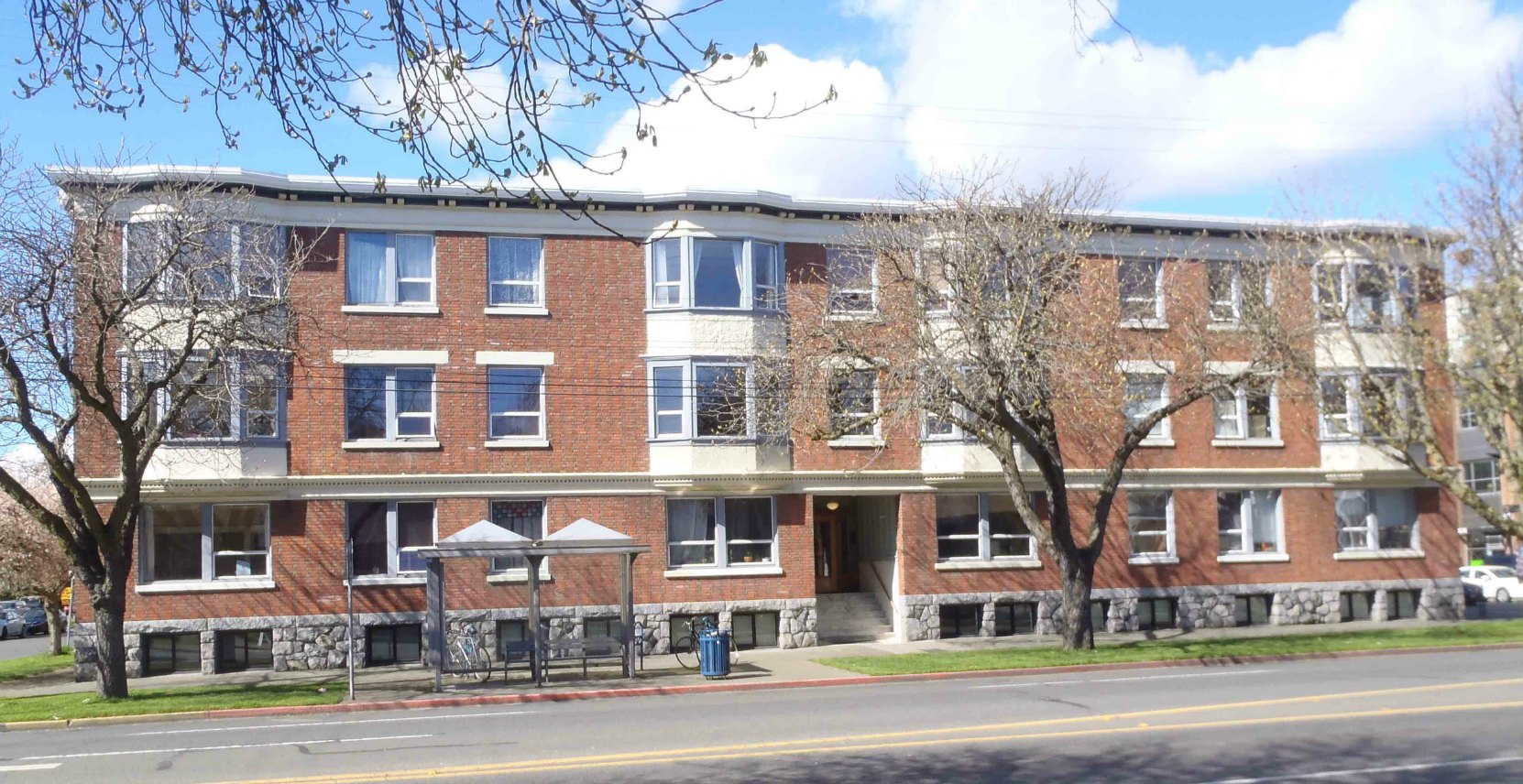 The Cook Street facade of October Mansion, 1030 Cook Street.