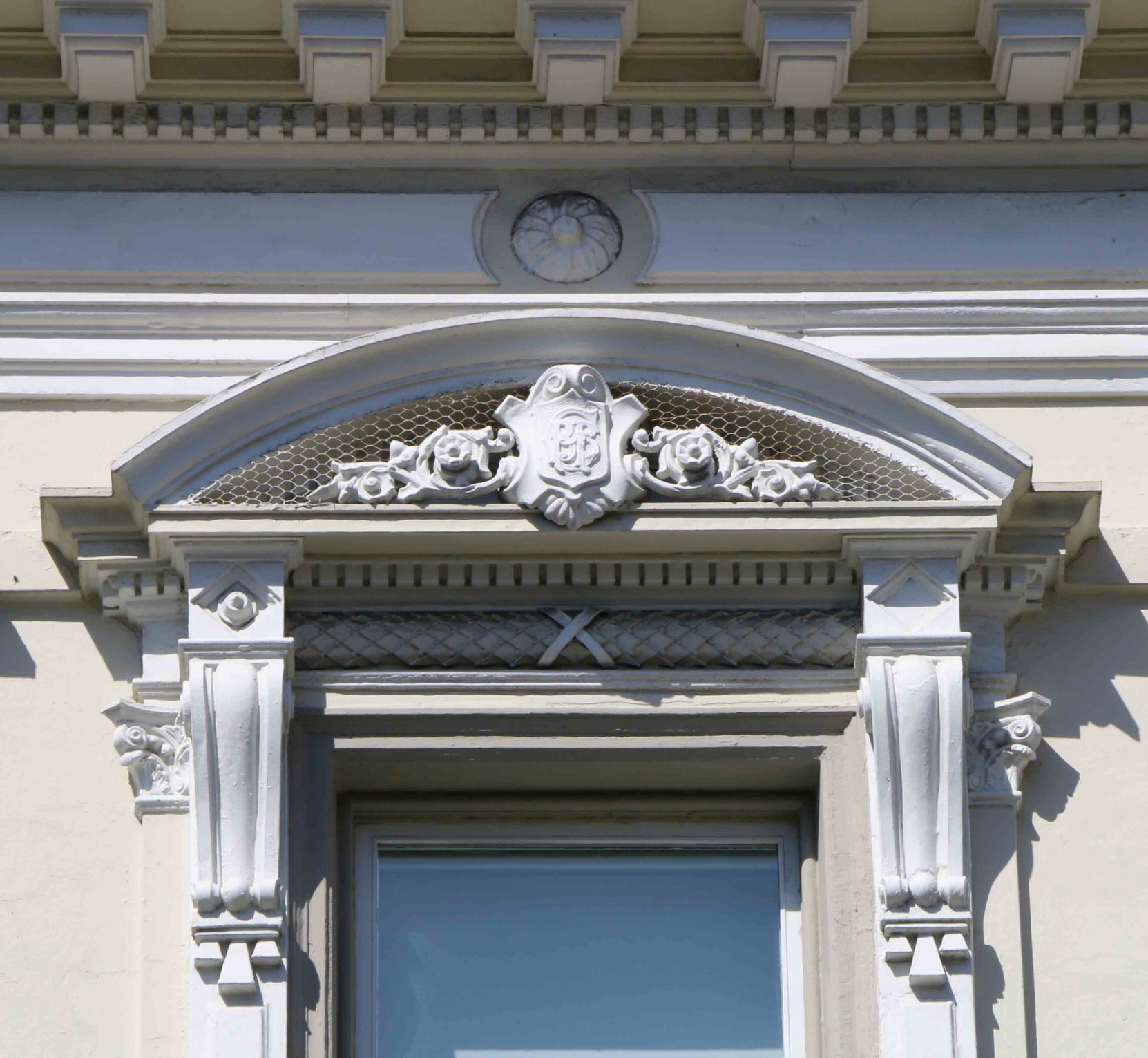 Decorative architectural detail on 1022 Government Street, built in 1885 by architect Warren H. Williams, who also designed Craigdarroch Castle.