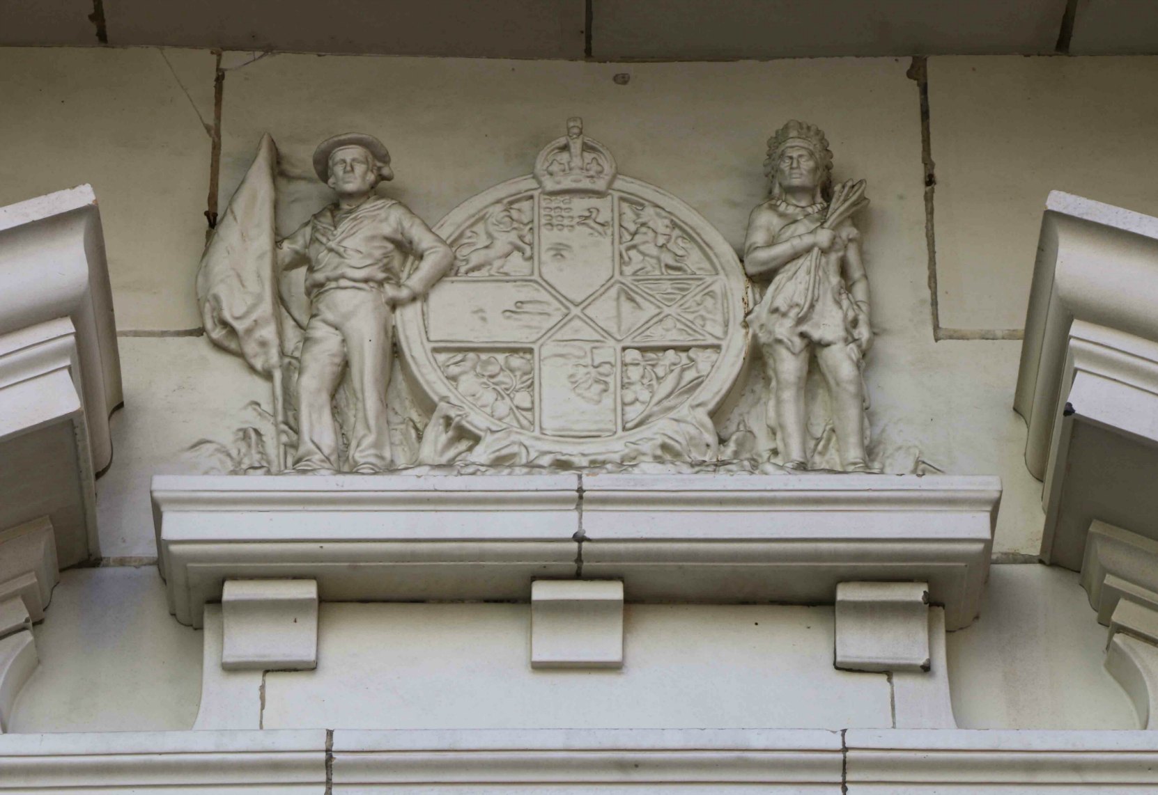 The Union Bank of Canada no longer exists but its logo is still in place on 1205 Government Street