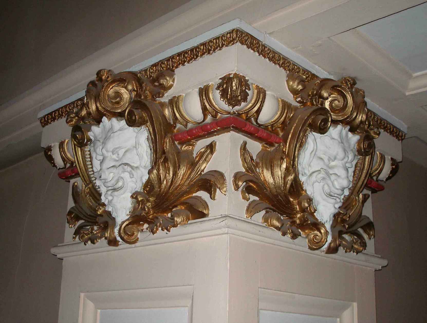 These Satyrs faces are original interior detailing in the McPherson Playhouse, 3 Centennial Square. This theate was built in 1914 by architect Jesse M.Warren and much of its original interior detail is still intact.