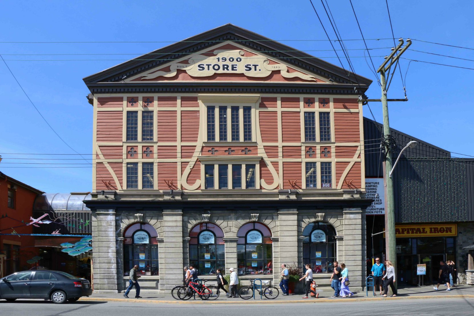 Capital Iron at 1900 Store Street. the building was originally built in 1862 for Dickson, Campbell & Company, commission merchants.