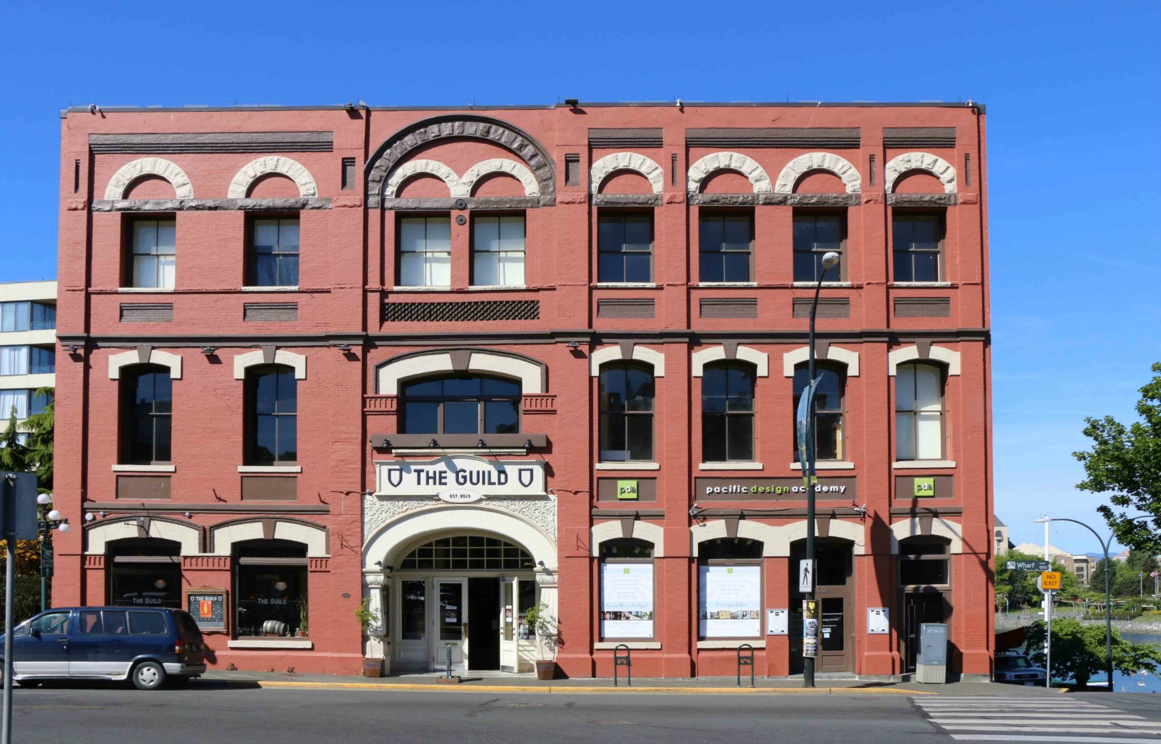 1244-1252 Wharf Street, originally built in 1882 architect John Teague with subsequent additions in 1892 and 1896.
