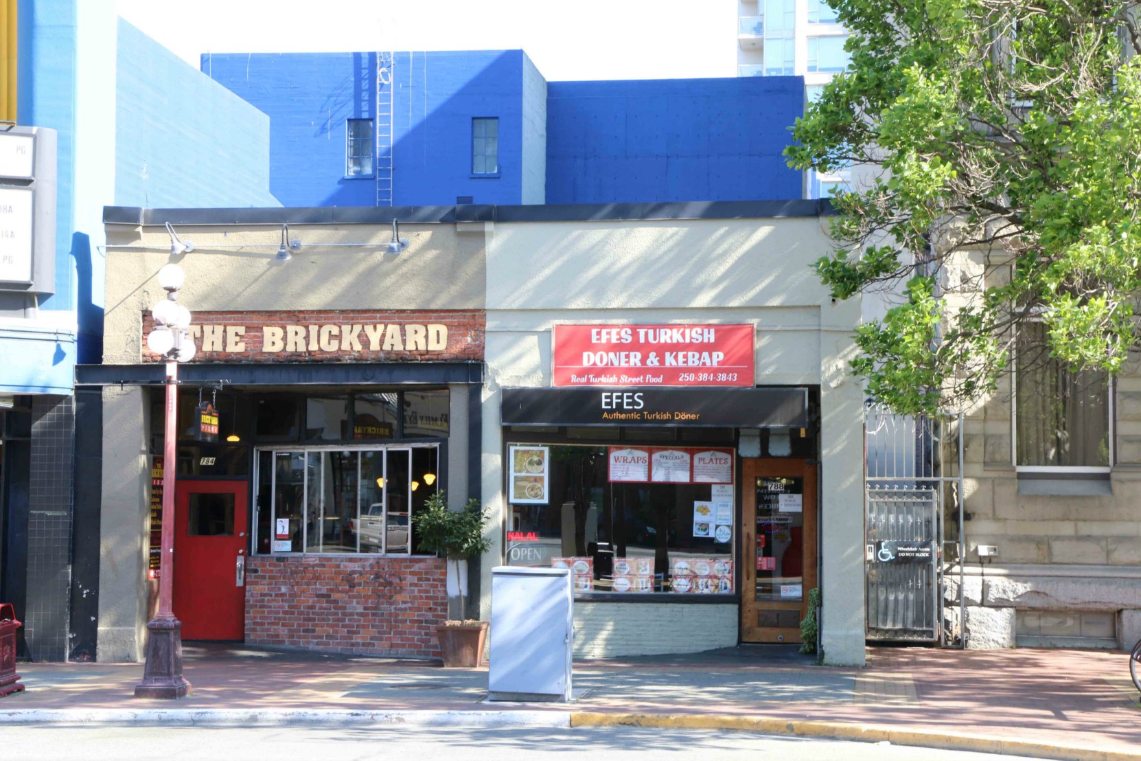 784 Yates Street and 788 Yates Street. This small utilitarian building dates from the early 20th century )and possible earlier) and has always contained two shopfronts.