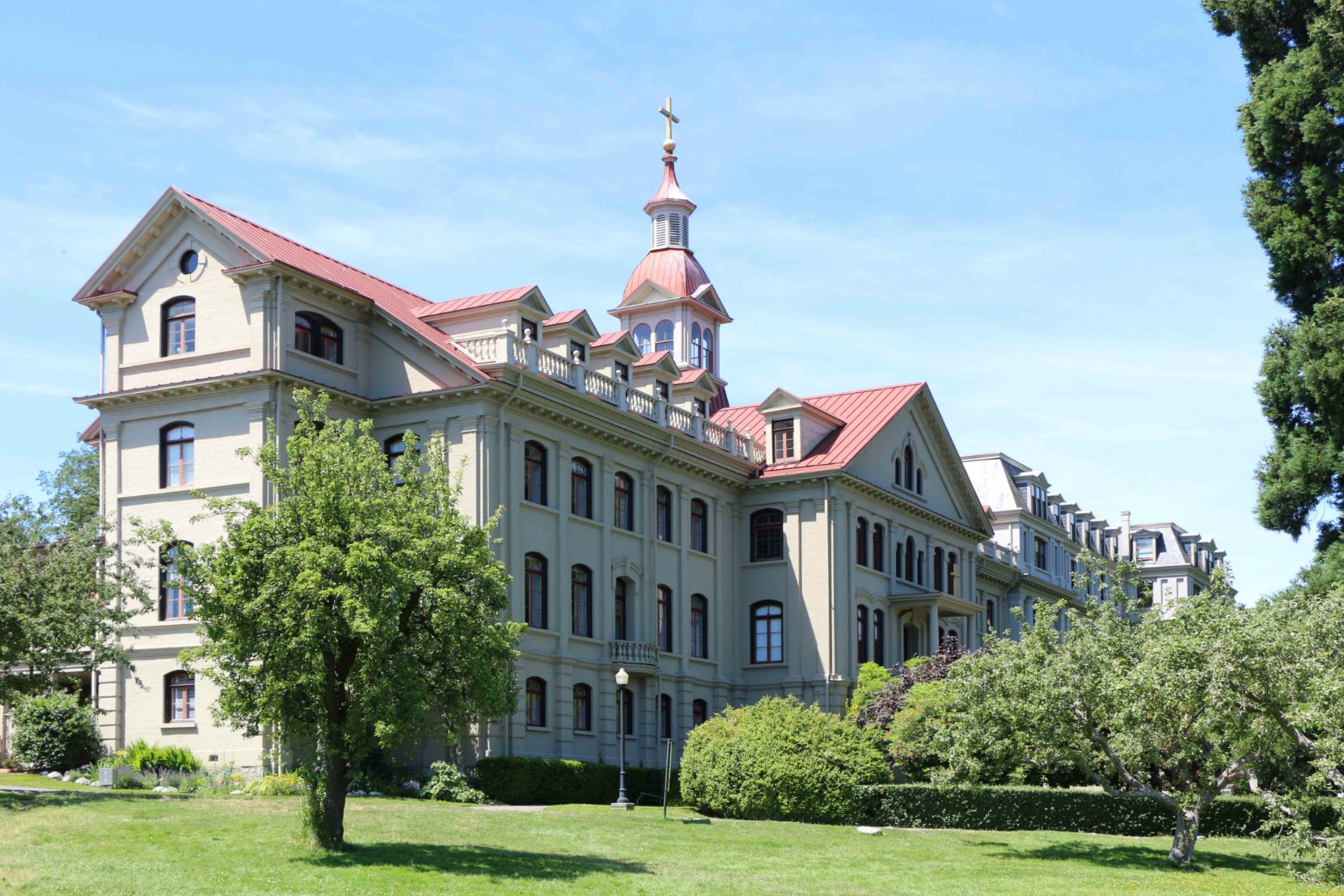 St. Ann's Academy, 835 Humboldt Street. East wing, viewed from the St. Ann's Academy grounds.