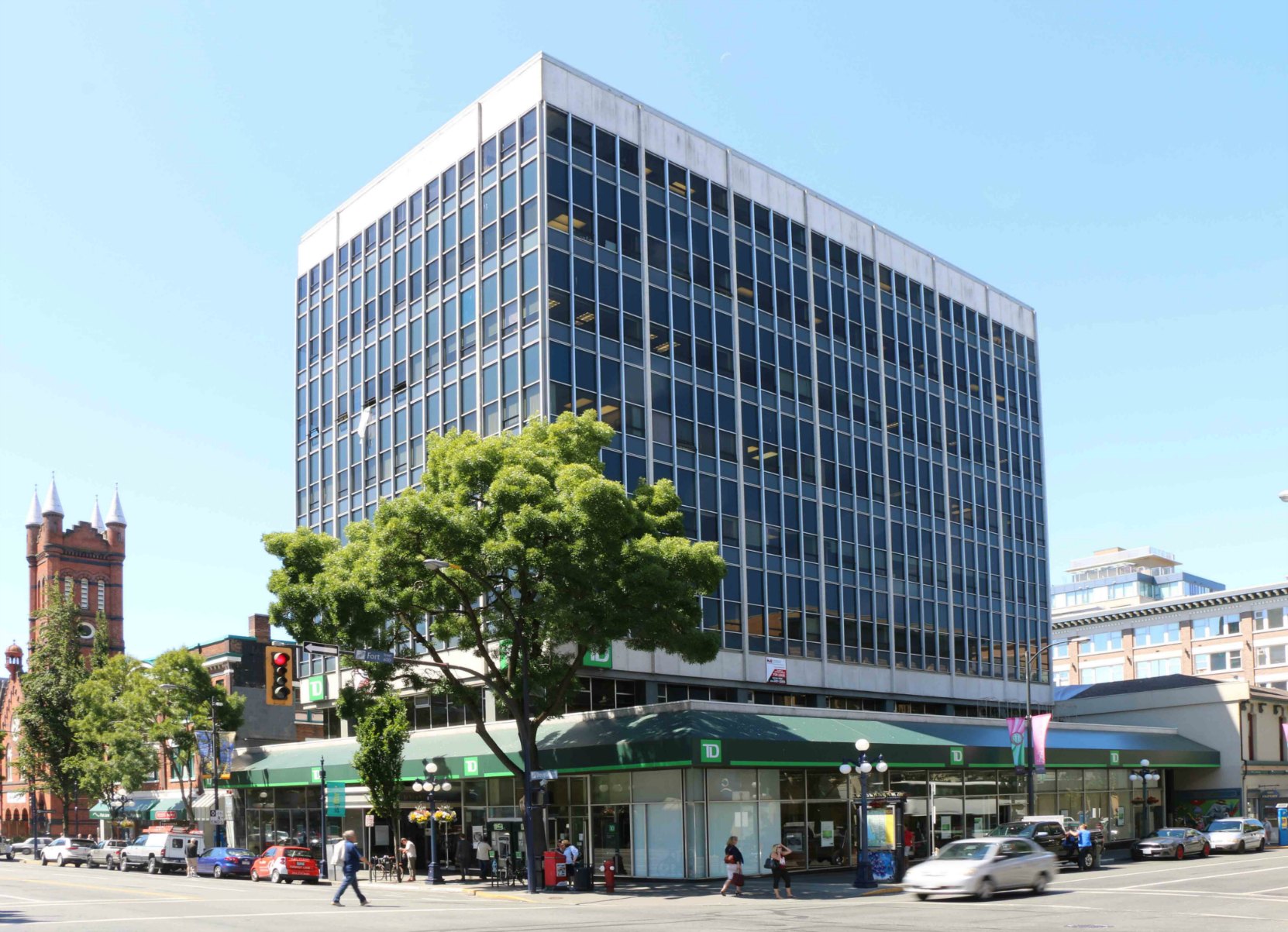 The Bentall Building, 1060 Douglas Street, built in 1963-1964. Listed in the Canadian Register of Historic Places.