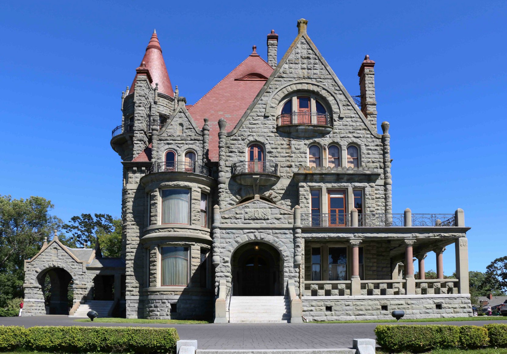 Craigdarroch Castle, west facade.