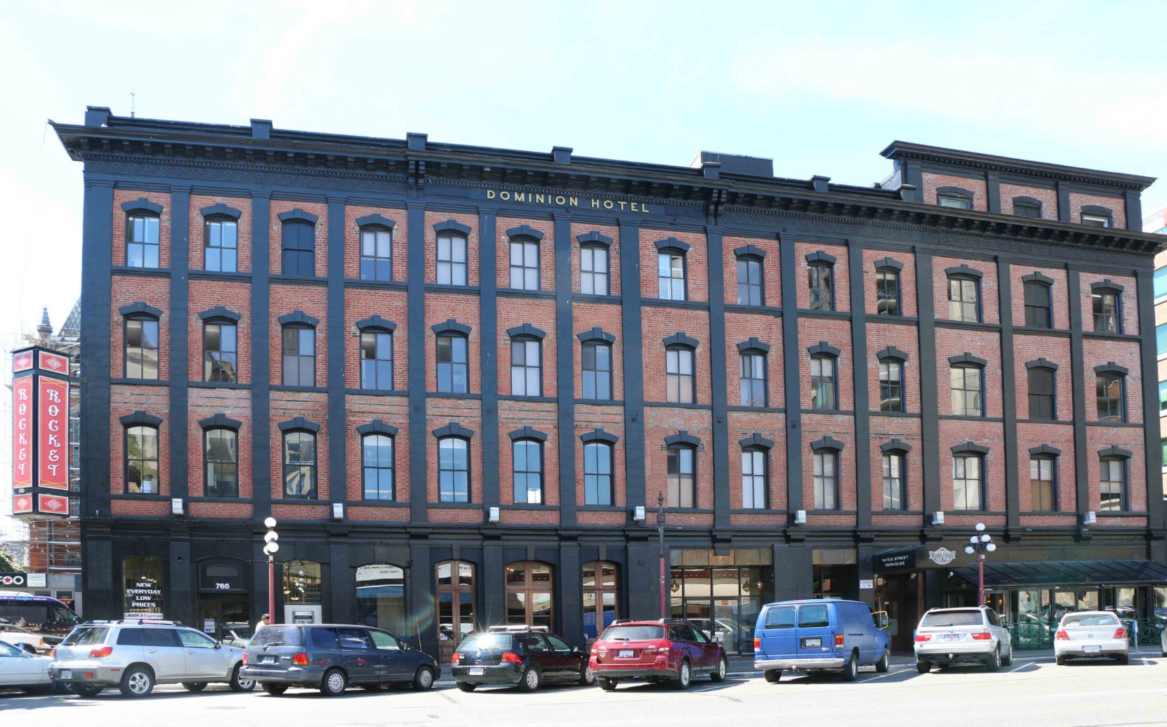 The Dominion Rocket, 759 Yates Street. Originally built in 1890 as the Dominion Hotel