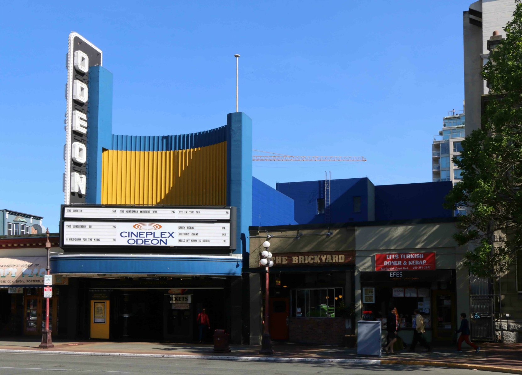 Odeon Theatre, 780 Yates Street, Victoria. Built in 1948.