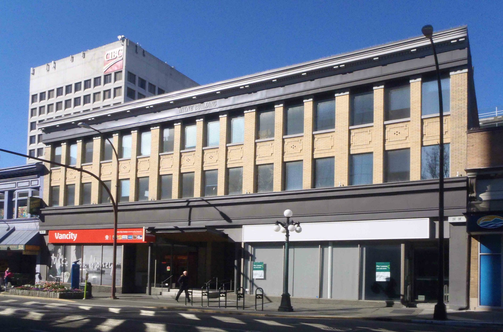 754 Fort Street, the Milne Building. Built in 1911-1912 as an investment property for Dr. George Lawson Milne. (photo by Victoria Online Sightseeing Tours)