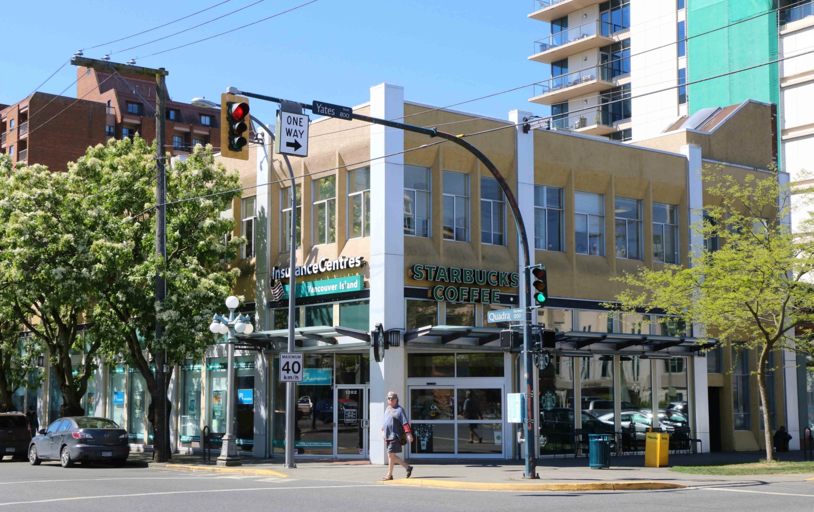 1250 Quadra Street, viewed from Yates Street (photo by Victoria Online Sightseeing Tours)