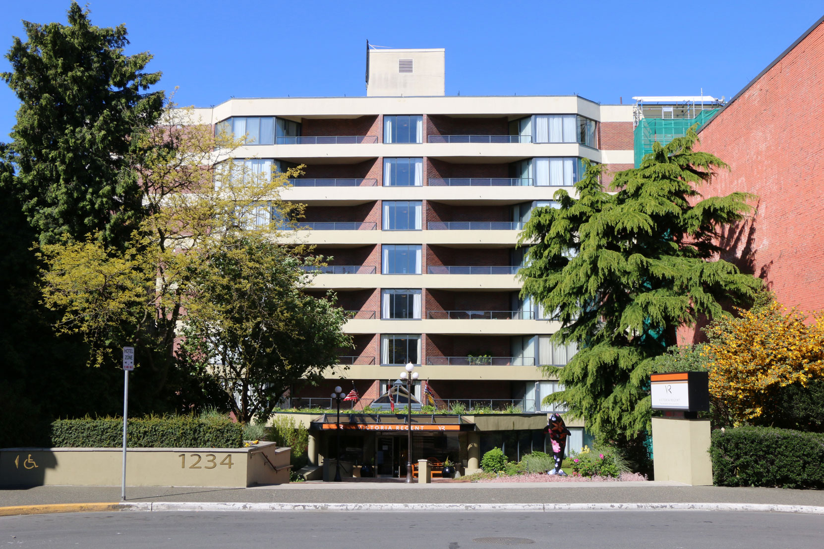 1234 Wharf Street, built in 1981 as hotel it is now 53 strata apartments (condominiums)